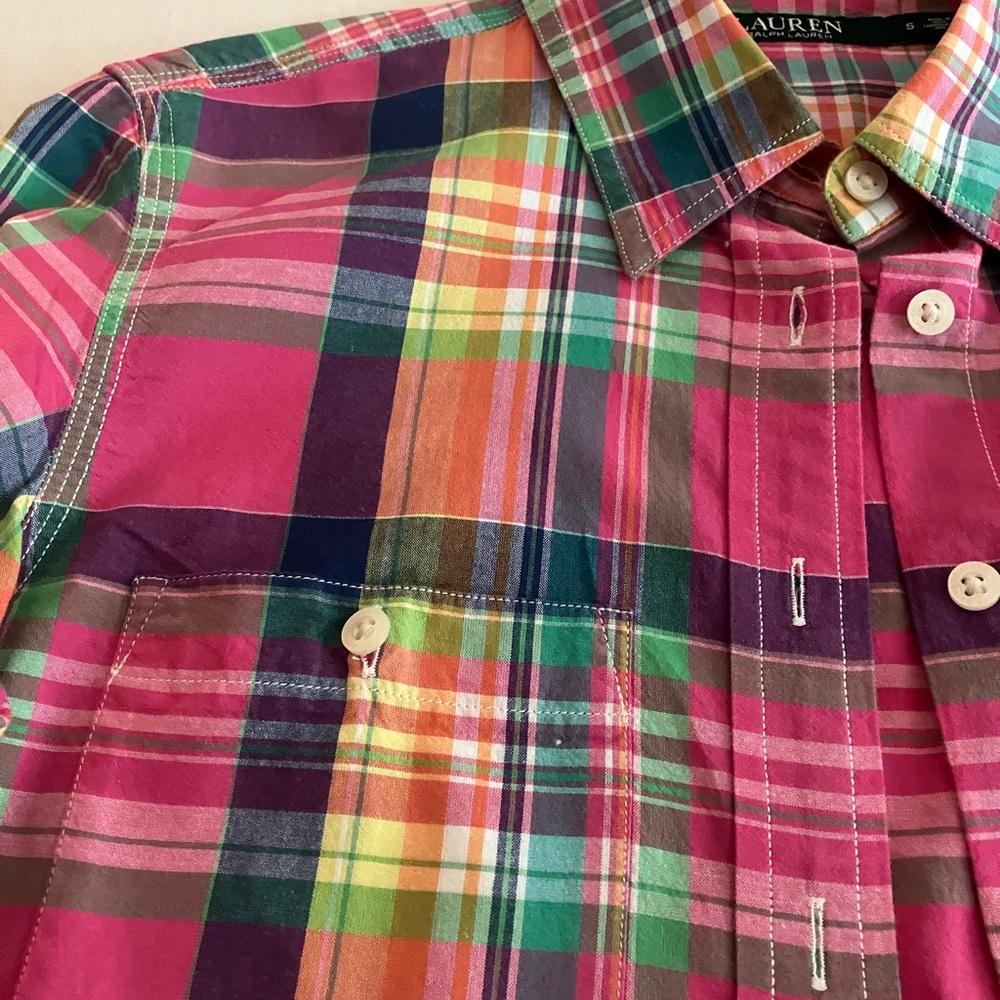 Ralph Lauren Summer Plaid Shirt - Picture 7 of 8